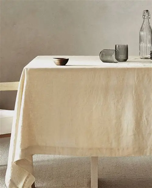 Zara Home льняная скатерть