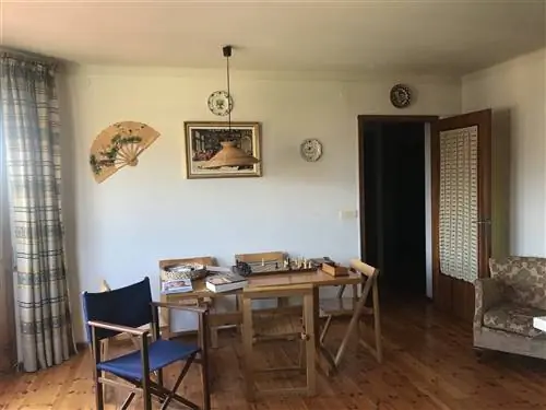 Перед гостиной квартиры влиятельного лица Моники Сорс в Ла-Серданья.