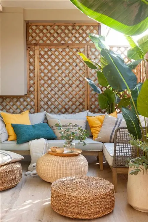 Расслабьтесь в лаундже на террасе, спроектированной Белен Кампос.