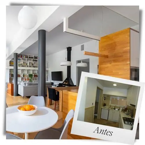 До и после: От темного, похожего на офис первого этажа до эффектной современной квартиры.