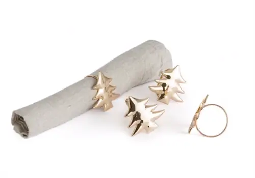 Набор из 4-х колец для салфеток на елку.