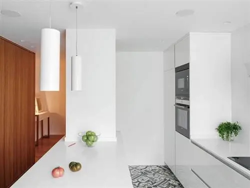 яркая и функциональная белая кухня