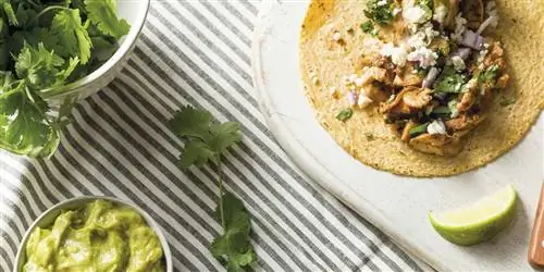 Блюдо дня: Тако с курицей и луком с гуакамоле