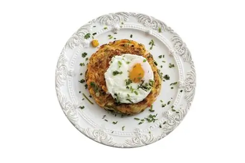 кукурузные блины и кимчи