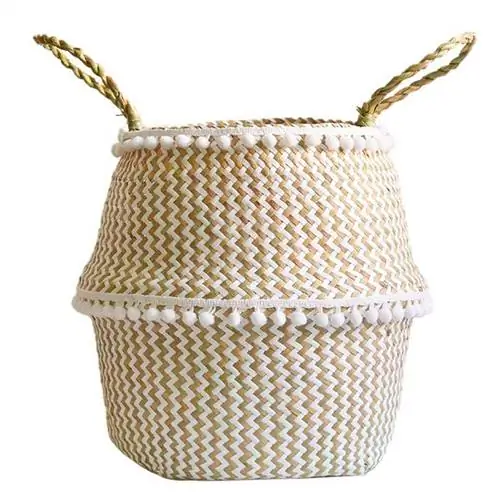 Корзина из волокна с ручками