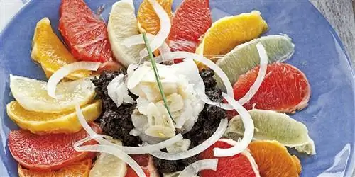 Рецепт дня: Салат из цитрусов и трески