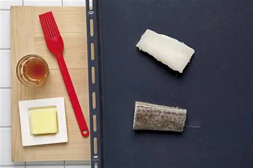 запеченная рыба со сливочным маслом и сухим хересом шаг 1