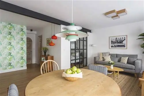 30-метровый этаж: Гостиная со столовой