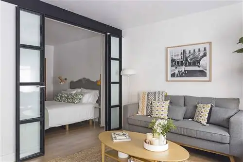 30-метровый этаж: Гостиная и спальня