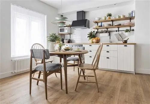 30-метровый этаж: Кухня со столовой