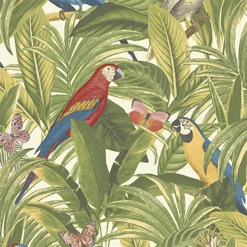 Обои, Зеленые попугаи