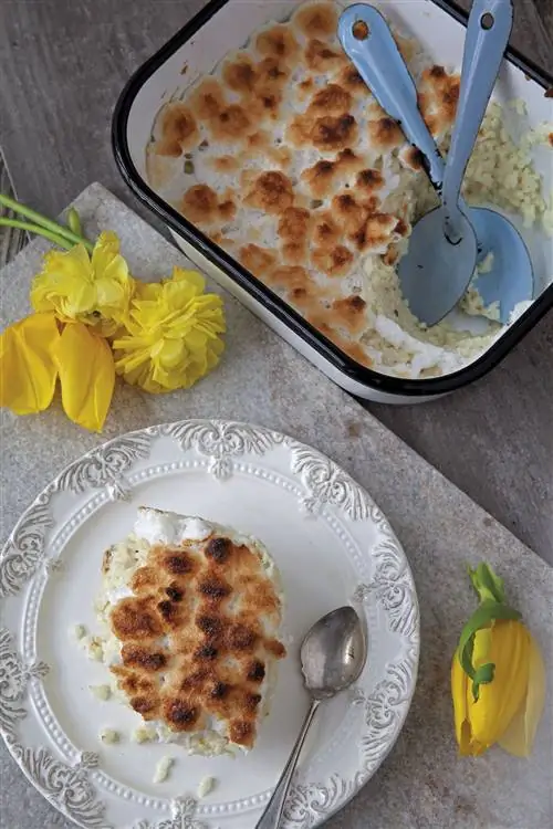 безе рисовый пудинг