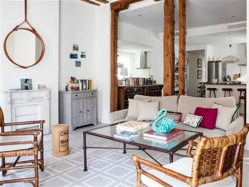 Комната, Синий, Дизайн интерьера, Дерево, Этаж, Мебель, Дом, Стол, Гостиная, Диван,