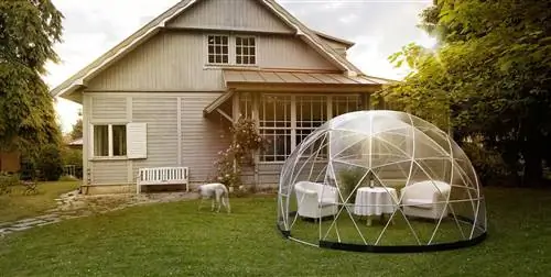 Построить иглу в саду