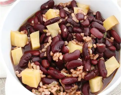 фасоль с рисом