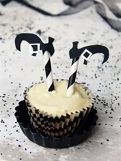 хэллоуин рецепт капкейки ведьма белый шоколад