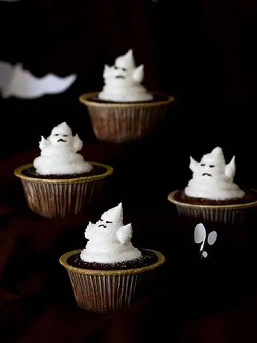 рецепт капкейков с безе на хэллоуин