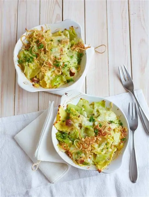 макароны с капустой