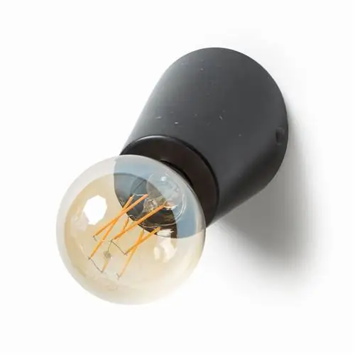 Настенный светильник из черного мрамора LED