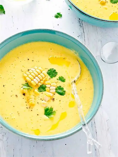 гаспачо из сладкой кукурузы