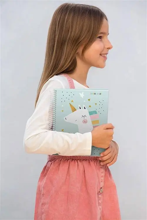 школьный дневник с рисунком единорога