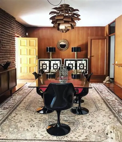 столовая середины века в доме бибианы фернандес