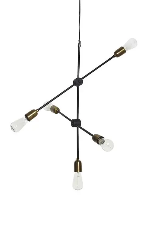 Винтажный потолочный светильник из лампочек