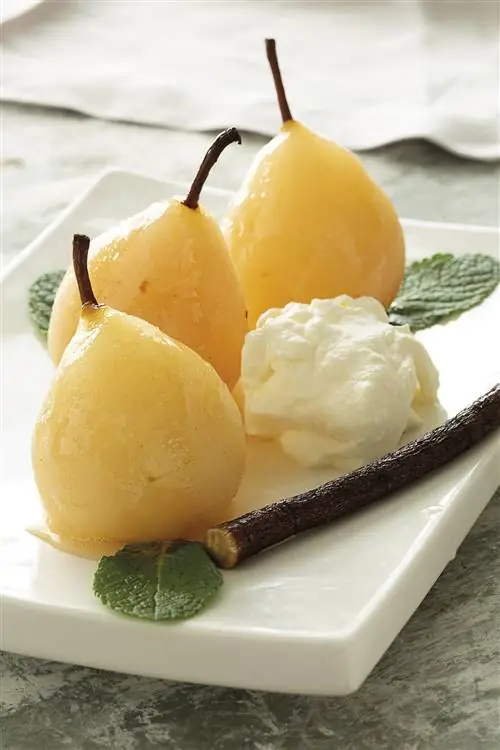 груши в лакричном сиропе