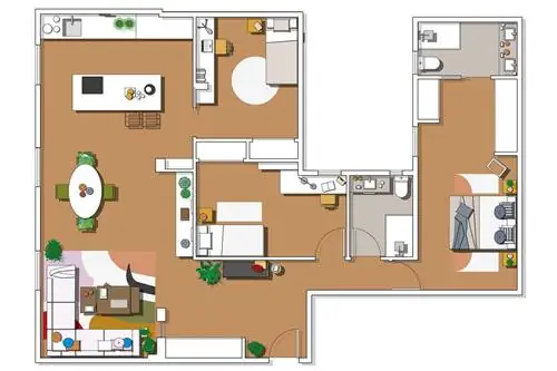 экзотическая квартира в мадриде план дома