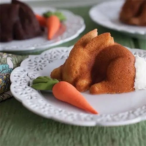 украсить пасхальный стол, форма кролика, в марии лунариллос