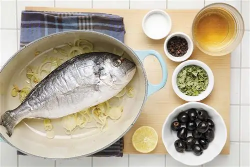 дорада с артишоками и луком 3