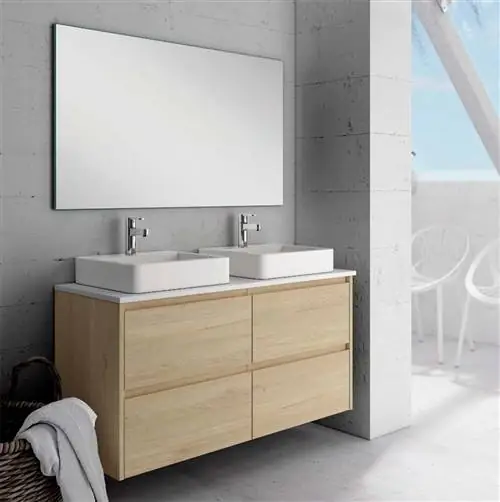 двойная тумба под умывальник Moon с ящиками 120 х х 48 см