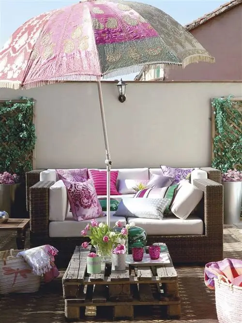 журнальный столик своими руками из поддонов на террасу