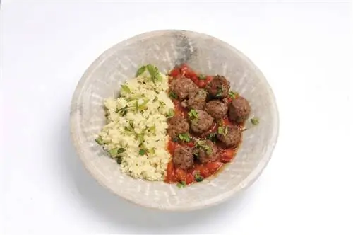 запеченная кефта с кускусом