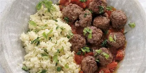 Блюдо дня: Кефта, запеченная с кускусом