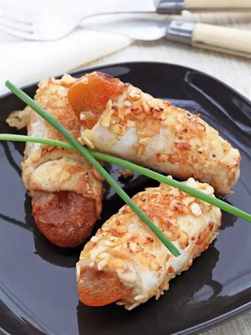 куриные рулетики с абрикосами