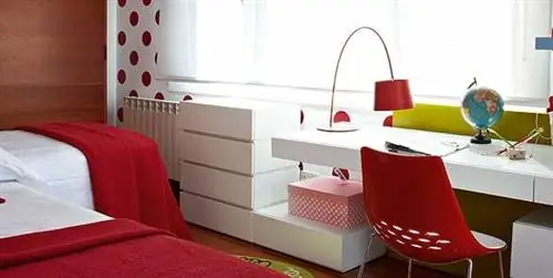 Спальня в горошек