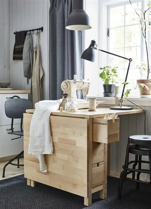 раскладной и раскладной стол с ящиками norden