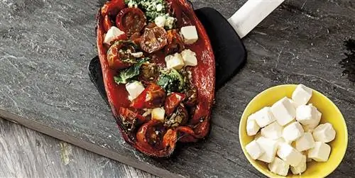 Блюдо дня: Печеный перец с сыром фета