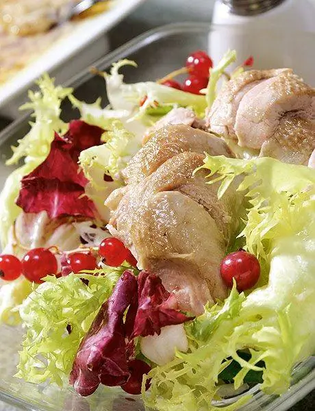 перепелиный салат