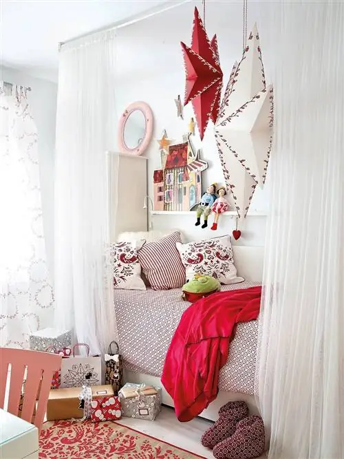 Дизайн интерьера, Комната, Текстиль, Красный, Дизайн интерьера, Стена, Пол, Розовый, Дом, Белье,