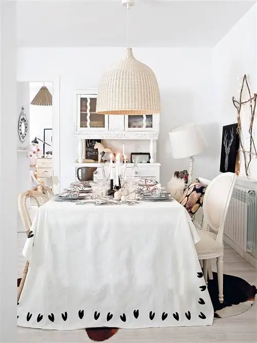 Скатерть, Продукт, Дизайн интерьера, Комната, Текстиль, Белый, Этаж, Белье, Стиль, Дизайн интерьера,
