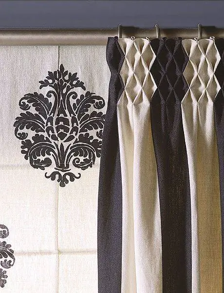 Занавес, Дизайн интерьера, Текстиль, Обработка окон, Белье, Комната, Бежевый, Белье, Занавеска для душа, Узор,