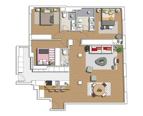 Небольшая квартира в Мадриде: план