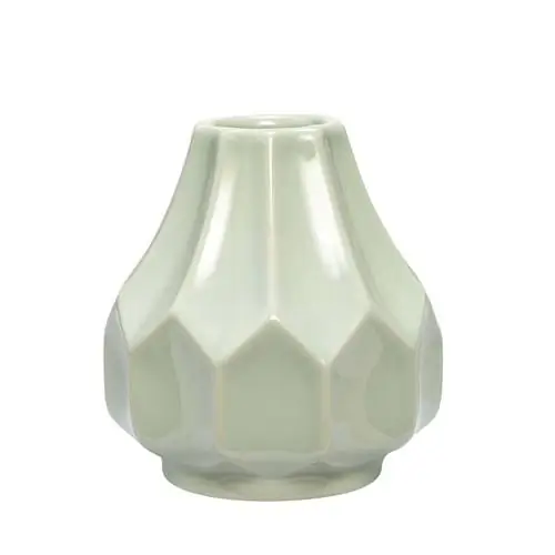 пастельно-зеленая ваза