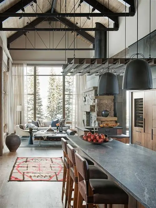 Комната, Дизайн интерьера, Здание, Мебель, Потолок, Недвижимость, Этаж, Дом, Дом, Лофт,