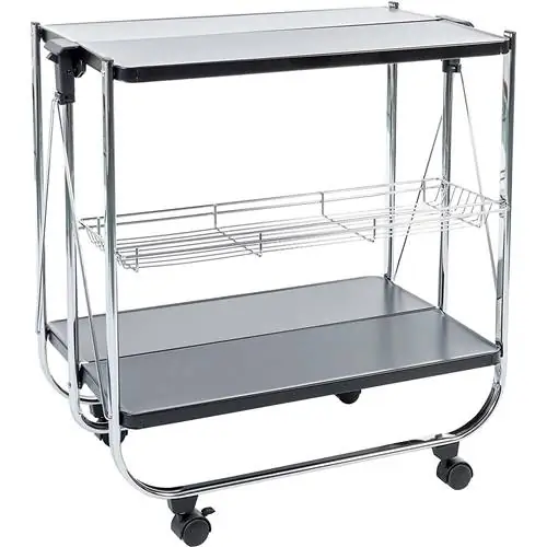 складная тележка для официанток на колесах