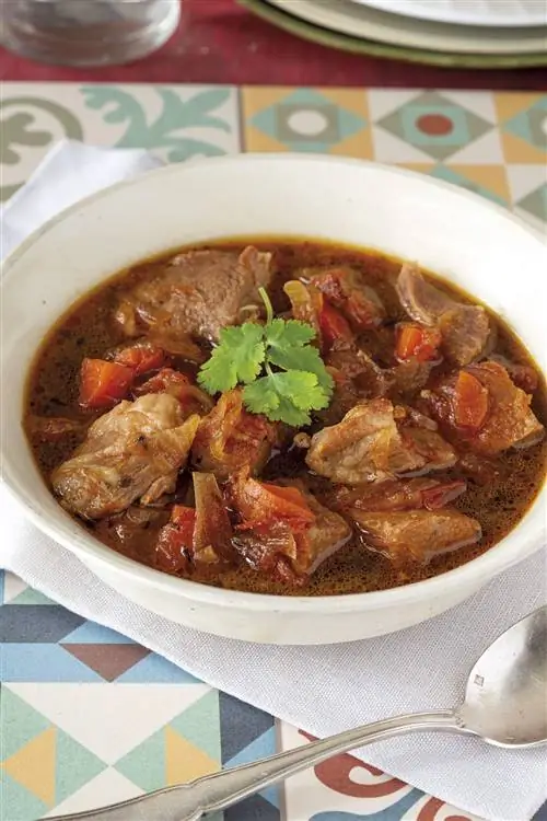 секретное рагу с черным пивом