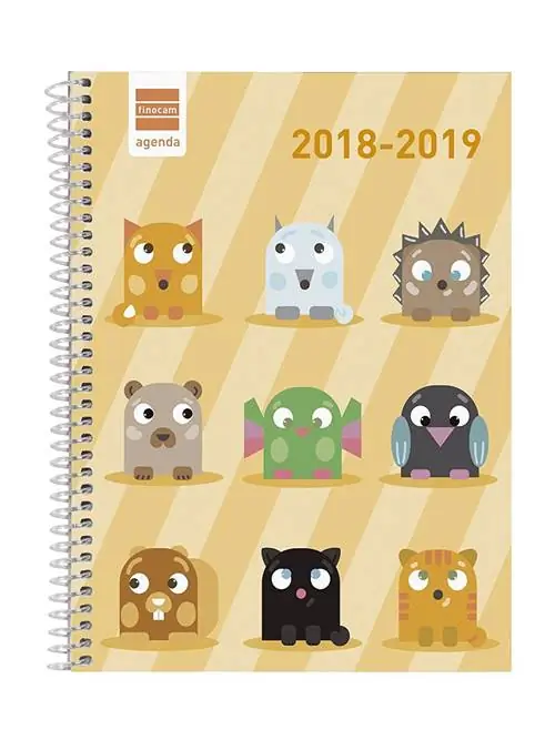 Школьный дневник с рисунками животных