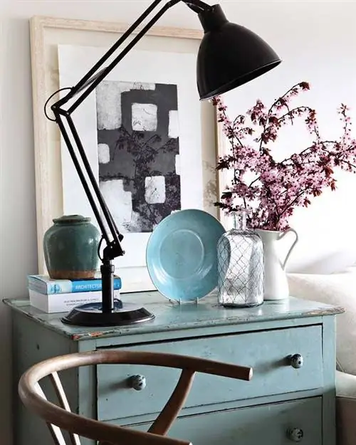 Мебель, Стол, Комната, Полка, Дизайн интерьера, Бирюза, Рабочий стол, Натюрморт фотография, Дом, Хатч,